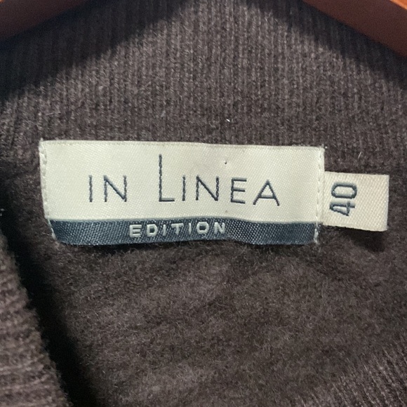 In Línea Brown Cashmere Turtleneck Sweater - Picture 2 of 3